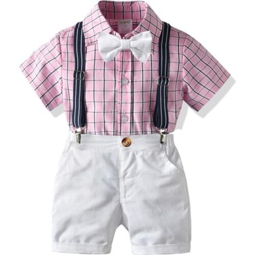 Boys Summer Clothing Sets Baby Summer Boy Clothes Sets Fashion Baby Gentleman Wedding Party Birthday Bebes Outfits Suit Clothes