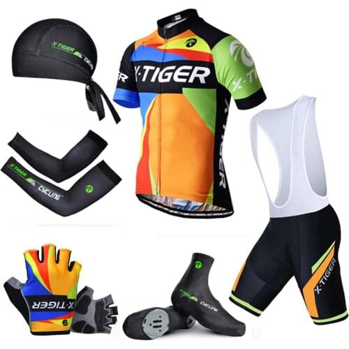 Pro X-Tiger Summer Big Cycling Set ! Summer Mountain Bike Sportswear Bicycle Jerseys Clothes Hombre Maillot Ropa Ciclismo