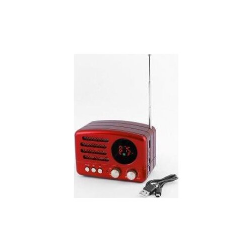 Meier M-162BT Classic Red Model Radio Bluetooth USB TFCARD