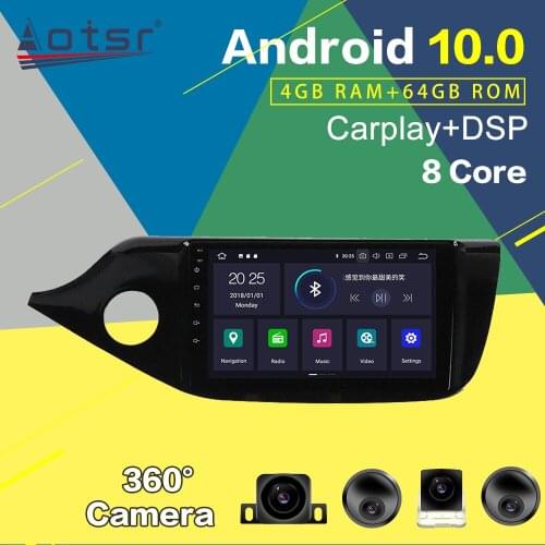 For KIA CEED Multimedia Player 2012-2016 Android 10.0 PX6 Car Radio Tape Recorder GPS Navigation Auto Audio Stereo Head Unit 2K
