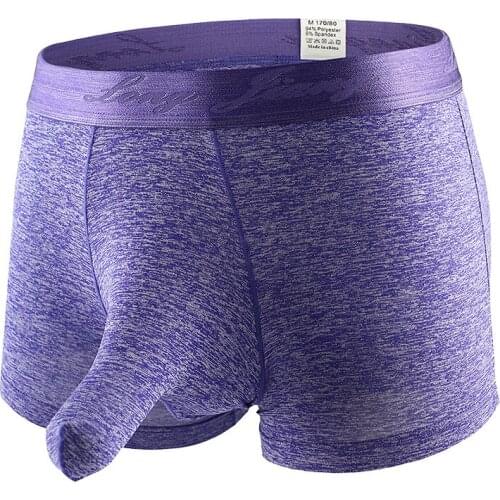 Mens Sexy U Convex Penis Sheath Boxer Shorts Male Breathable Trunks Panties Underpants Gay Underwear Sexy Jockstraps Lingerie