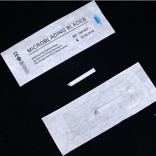 Newest only 0.18mm 9/11/14/16 pin 18U blade needles permanent makeup embroidery microblading blades Lot No & expiry date