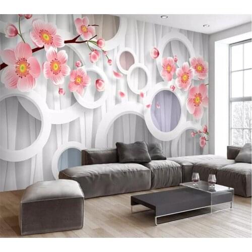 Beibehang Custom wallpaper living room mural 3D stereo flower TV background wall papers home decor 5d papier peint 8d wallpaper