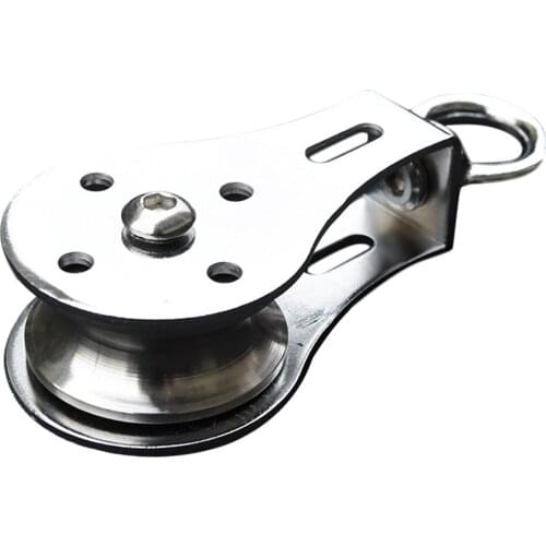 Single Wheel Swivel Pulley Block Fitness Lift Cable System DIY Rope Roller