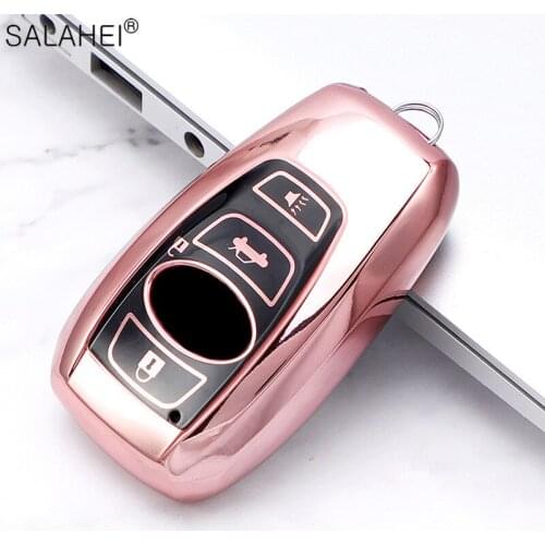Hot TPU Car Smart Remote Key Case Cover Shell Wallet For Subaru XV BRZ Forester 2019 Legacy Outback Keychain Holder Accessories