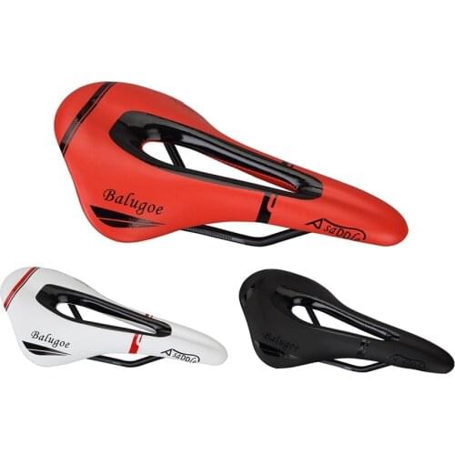 Bicycle Seat Saddle MTB Road Bike Saddles Mountain Bike Racing Saddle PU Breathable Gel saddle Soft Seat Cushion Steel Saddle