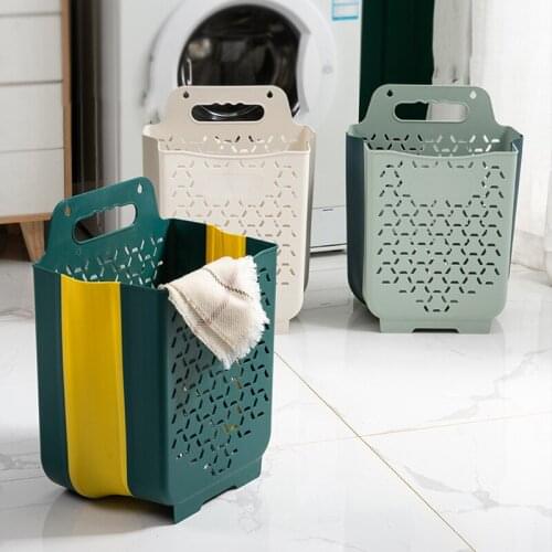 Foldable Laundry Baskets Home Storage Laundry Storage & Organization Large Folding Hanging Clothes Storage Basket