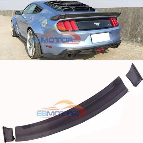 Real Carbon Fiber Spoiler Wing Spoilers 3pcs For Ford Mustang 2014-2017 F024