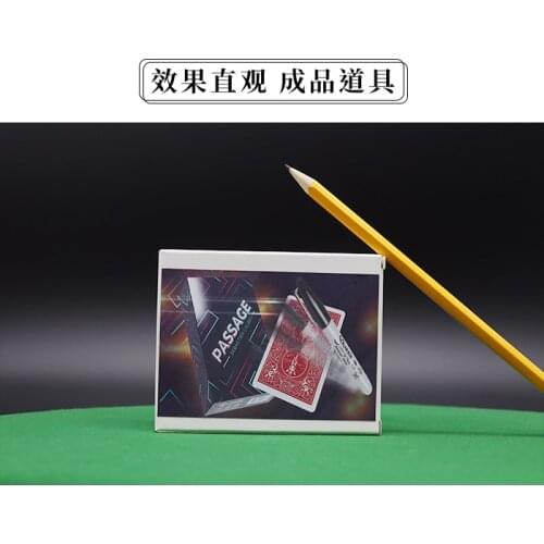 Passage by Sebastian Calbry Pencil Through Card Close Up Magia Mentalism Illusion Magic Tricks Gimmicks Street Prop