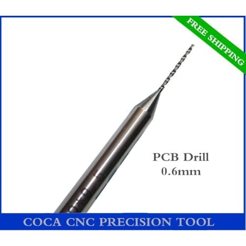 0.6mm,Free shipping,CNC Computer machine tool,Print Circuit Board drill,woodworking router bit, Carbide Micro Drilling Bits