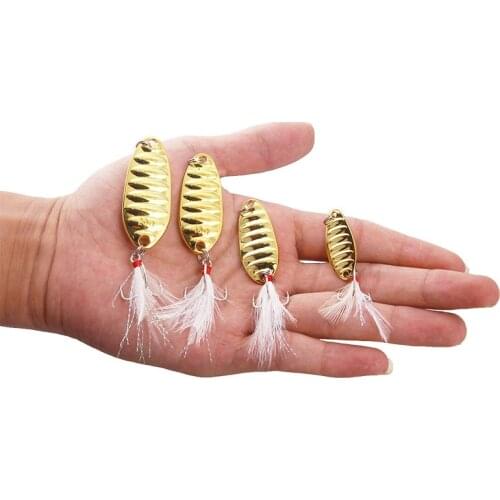 1pc Silver Spoon Lure 5g 10g 15g 20g Metal Bass Hard Baits Spoon Fishing Lure 8#-2# Hook Metal Lure Fishing Tackle