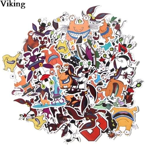 10sets/lot Funny Cartoon Monsters Stickers 42Pcs/set Diary Notebook Sticker Laptop Luggage Skateboard Sticker Decal G0148