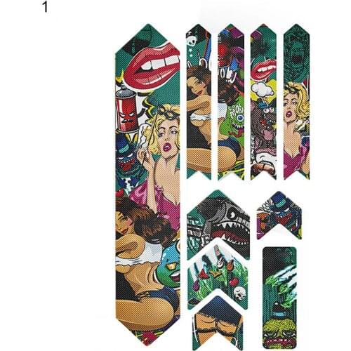 10Pcs/Set 3D Bicycle Sticker MTB Road Bike Scratch-Resistant Protect Removable Cover Beauty/Gorilla Sticker Bike Accessories