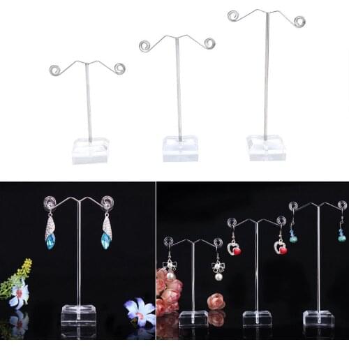 3pcs S M L Jewelry Display Stand Earring Holder Rack Organizer Necklace Hanger Tree Set