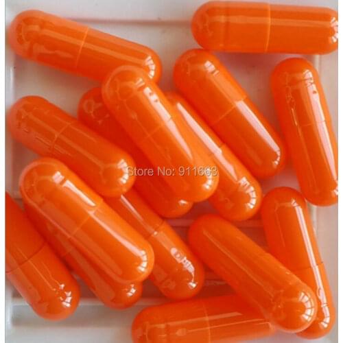 5,000pcs 0# orange red-orange red colored capsules,gelatin empty capsules size 0 (joined or seperated capsules available!)