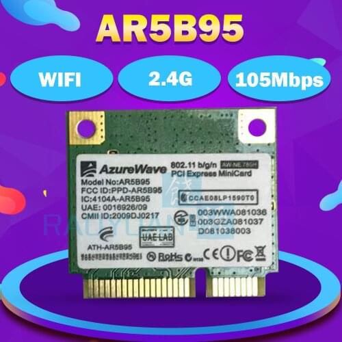 AzureWave AW-NE785H AR5B95 AR9285 150Mbps Half Mini PCI-e Wireless WLAN Wifi Card