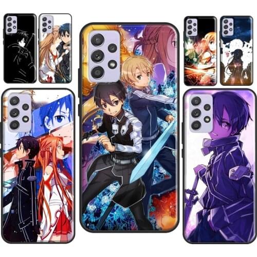 Sword Art Online Kirito Asuna SAO For Samsung Galaxy A51 A71 A41 A31 A21S A20e A50 A70 A12 A32 A42 A52 A72 M31S Phone Case