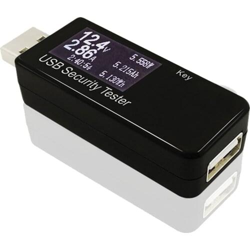 Small Size USB Safety Security Tester LED Digital Voltmeter Ammeter Battery Capacity Indicator Voltage Power Meter Charger