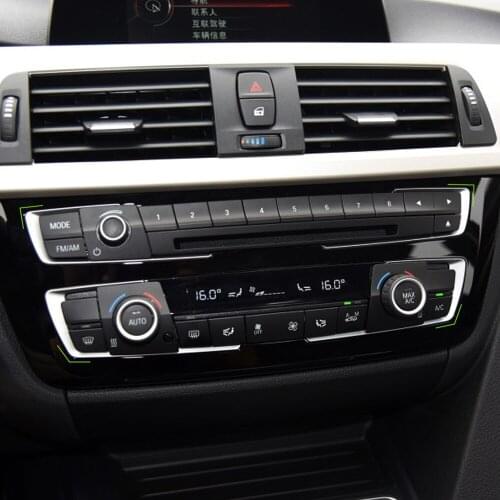 Car Pearl Chrome control panel decoration trim cover case For BMW 3 4 series F30 F35 3GT 316i 320li 328li 325li 335li 4PCS/SET