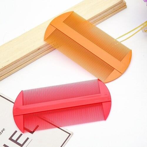 1Pc Double Side Comb Sided Head Lice Comb Protable Fine Tooth Head Lice Flea Hair Combs for Styling Tools Hair Comb