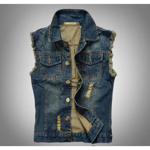 Мужские джинсовые жилеты EFKGH China At AliExpress