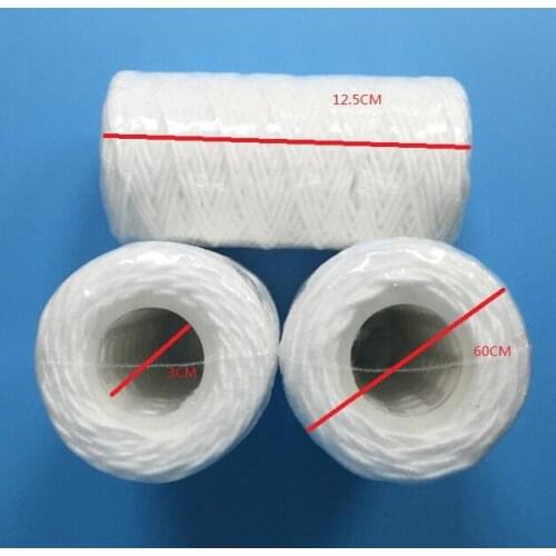 5 inches Water filter parts high temperature resistance PP wound filter for electroplating semiconductor water purifier