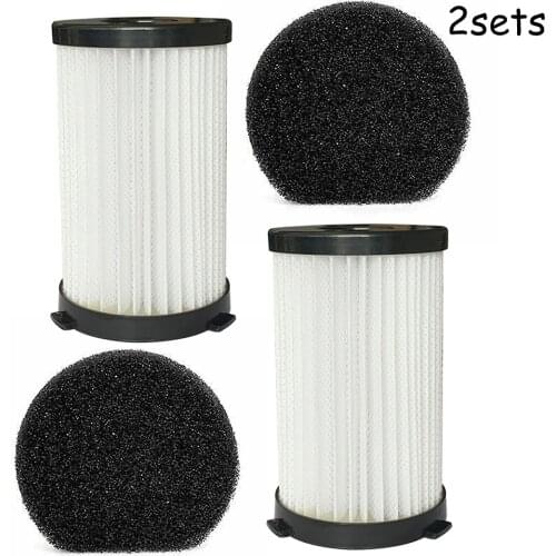 2Sets Replacement Filter + Sponge Kit For MooSoo D600 D601 Corded Vacuum Cleaner Filter Household Sweeper Cleaning Tool Replacem