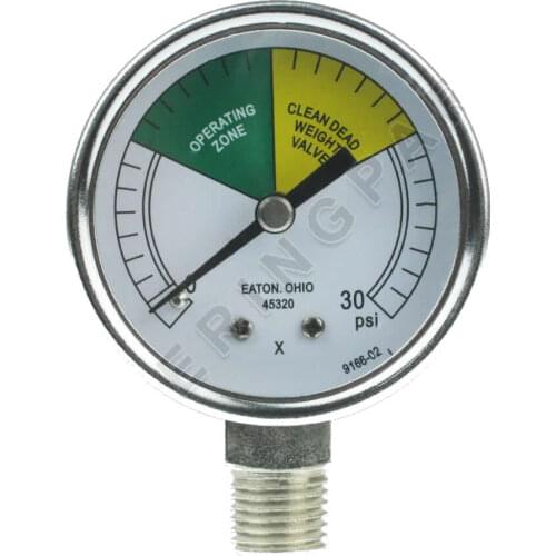 HENNY PENNY HP-16910 PRESSURE CHICKEN FRYER GAUGE DIAL DISPLAY GREEN YELLOW 0-30