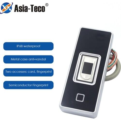 IP68 Waterproof Metal Fingerprint RFID 125KHz Standalone Access Controller 500 User Access Control Fingerprint Reader Wiegand 26