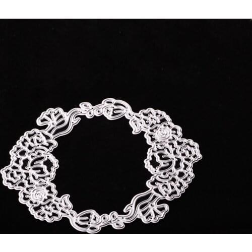Metal wreath paper die cutting dies for Scrapbooking/DIY Easter wedding Halloween Easter card