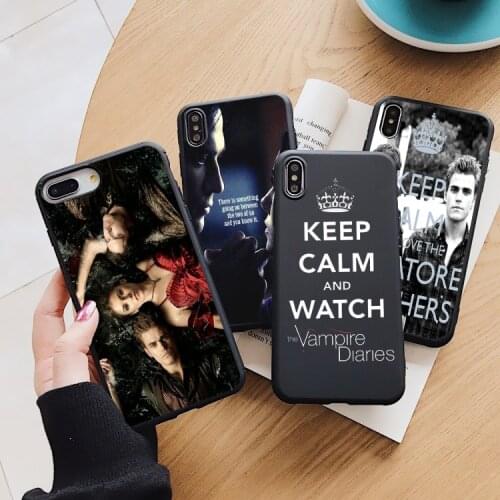 The Vampire Diaries Stefan Damon Salvatore TPU Soft Phone Case for iPhone 11pro max 8 7 6S Plus XS MAX 12pro SE XR 12mini Cover