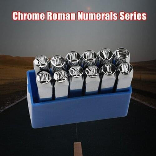 Number Stamp Set Iron Stamps Punch Press Tool Imprinting Marking Piece of Art for Stamps Leather Wood GK99