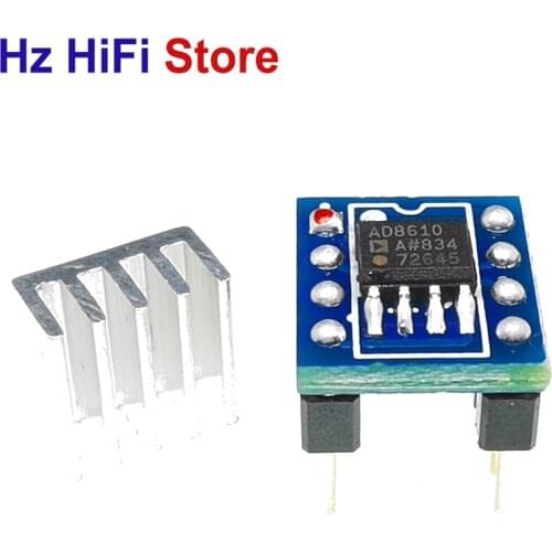 2PCS New AD8610 AD8610A LME49990 Precision Low Input Bias Current Wide BW JFET Single Op Amp AD8610ARZ SOP8 To DIP8