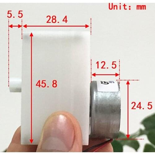 Plastic Gearbox Micro 300 Gear Motor DC 3V 6V 7.2V 12Volt Gearbox Slow Speed High Torque Bi-flat Tiny DIY Toy Robot Model Design