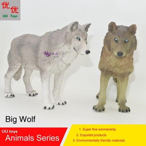 Hot toys:Big Wolf Simulation model Animals kids toys children educational props