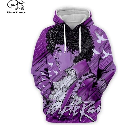 PLstar Cosmos Popular Singer Prince Rogers Nelson Purple Men/Women 3Dprint Hip Hop Hoodies Funny Pullover Harajuku Tracksuit A24