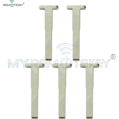Remtekey 5pcs Smart emergency key blade KR55WK48801 for Ford Fiesta 2011 2012 2013 2014 small insert blank uncut blade