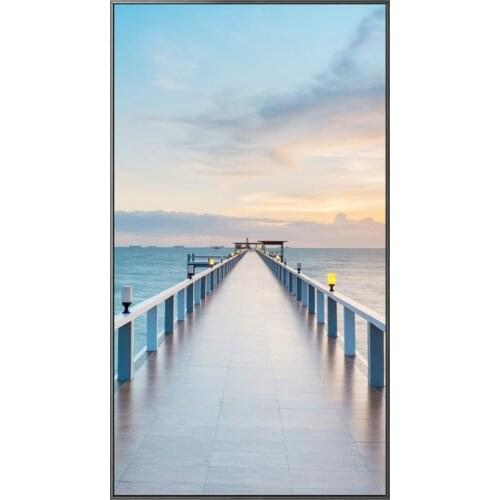 Hand Painted Sea View Decorative Painting Modern Minimalist Mural Fantasy Home Wall Painting wall art home decor posters