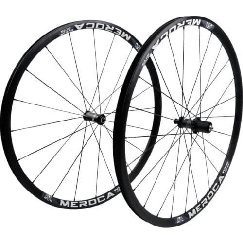 MEROCA Road Bike 700C Wheelse Disc V Brake Sealed Bearing 17 19mm Rim 11Speed Cassette 100/135mm Bicycle Alloy Wheels Flat Spoke