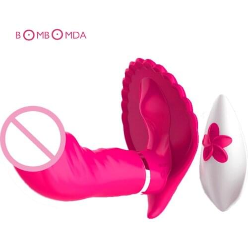 Invisible Vibrating Panties Remote Control Butterfly Vibrator Strapless Straps on Dildo G Spot Vibrator Sex Toy For Women