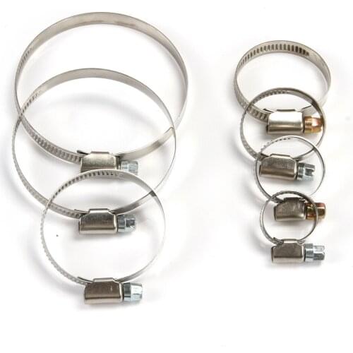 20pcs/lot Genuine Hose Clamps Stainless Turbo Intake Fuel Hose Pipe Clamp