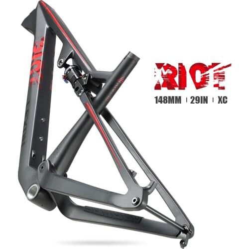 2021 LEXON New Painting Full Suspension Carbon MTB Bicycle Frame XC Bike Frames 29er Boost 12-148 Two Years Warranty