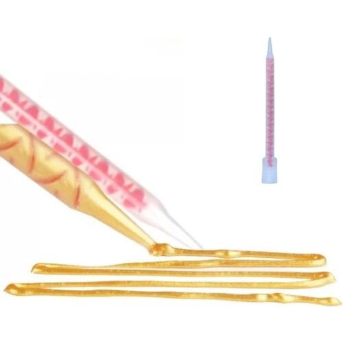 3pcs Quick Static Mixer Plastic Round Mixed Tube 2 componenten Glue Adhesives syringe Dispenser Mixing Nozzle construction tool