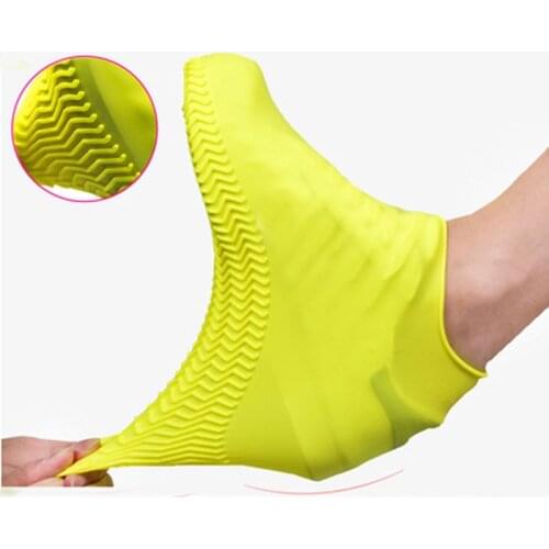 6 colors Waterproof Shoe Cover Silicone Material Unisex Shoes Protectors Rain Boots for Indoor Outdoor Rainy Days