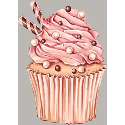 Ice Cream Pattern Applique On Clothes Fashion Heat Transfer Appliqued Vinyl Diy Tops Thermal Patch Girl Boy T-Shirt Stickers