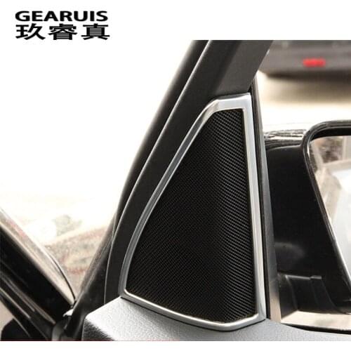 Car Styling Auto Audio Speaker Frame Decoration Sticker Covers Trim for Mercedes Benz GLK X204 200 260 Interior Auto Accessories