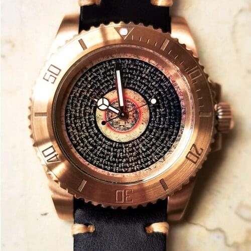 Bronze Sports Watches Men Automatic Mechanical Wristwatches Top Luxury brand 200M Diver Sutra Dial NH35 Movt Titanium Watch 2021