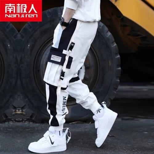 Nanjiren Men Beathable Clothing Men Ankle-Length Trousers Daily Safari Style Causal Multi-pocket Cotton Cargo Pants For Men