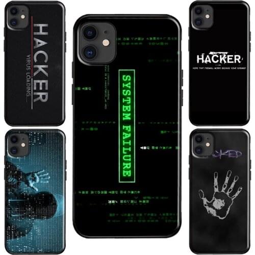 Hacker Computer Code Art Case For iPhone 11 Pro Max XS X XR 6S 7 8 Plus SE 2020 For iPhone 12 Pro Max mini Coque