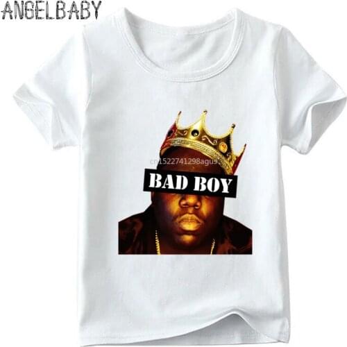 Kids America Hiphop Rock Star Notorious Big Print T shirt Boys/Girls Summer T-shirt Baby Biggie Smalls Funny Clothes,HKP456